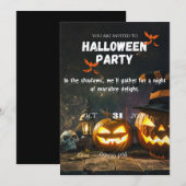 Ombres Macabres - Invitation de Réunion Hantée (Devant / Derrière)