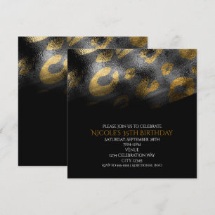 Ombres noires et invitations de fêtes Empreintes d