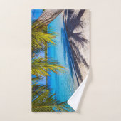Ombres sur la plage (Serviette à main)