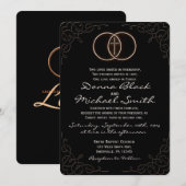 Omcirkelde Cross religieuze huwelijksuitnodigingen Kaart (Voorkant / Achterkant)