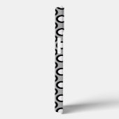 Omcirkelde stippen, grijs, zwart en wit Case-Mate iPhone case (Achterkant / Rechts)