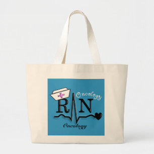 Omcology Nurse RN Gifts QRS Design Grote Tote Bag
