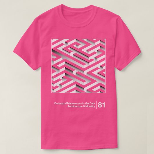 OMD Architectuur Moraliteit Minimale Stijl Grafisc T-shirt (Design voorkant)