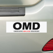 OMD - Obsessief-macroscopische stoornis Bumpersticker (Op auto)