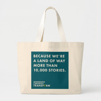 Omdat 10.000 verhalen Blauwgroen Tas