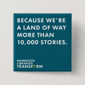 Omdat 10.000 verhalen groene Button (Voorkant)