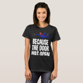 Omdat de deur open was Skydive T-shirt (Voorkant volledig)