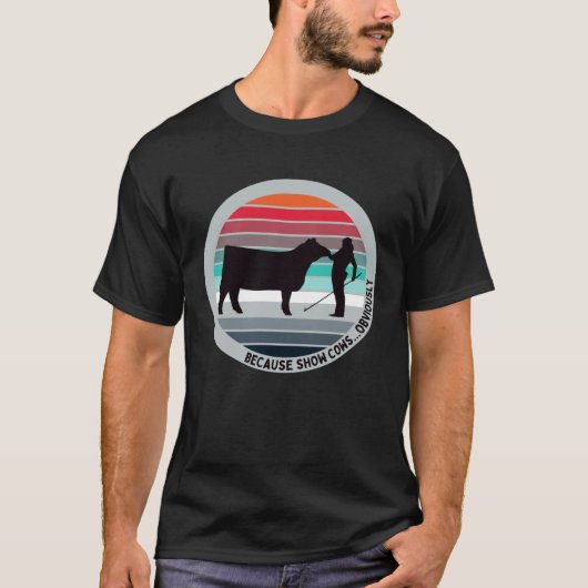 Omdat de Koeien van Show duidelijk vun zijn voor v T-shirt (Voorkant)