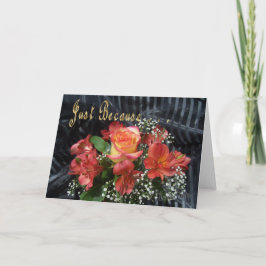 Omdat enkel bloemen bedankkaart