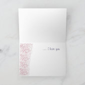 Omdat enkel…. Ik houd van u Kaart (Binnen)