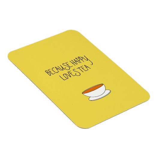 Omdat gelukkig van theeslogan houdt, Japans-stijl  Magneet (Rechterzijde)