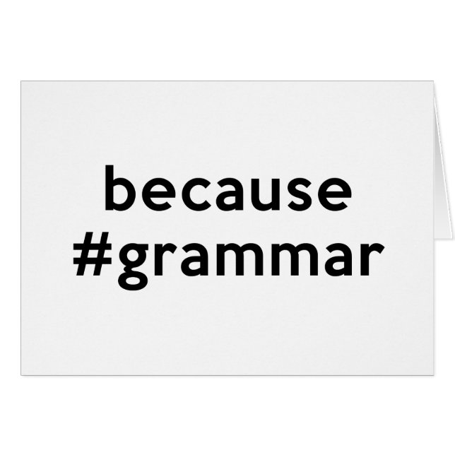 Omdat Grammar (Voorkant Horizontaal)