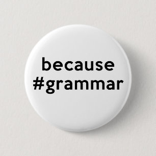 Omdat Grammar Ronde Button 5,7 Cm