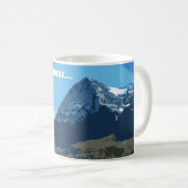 Omdat het daar de berg van de Eiger is Koffiemok (Voorkant rechts)