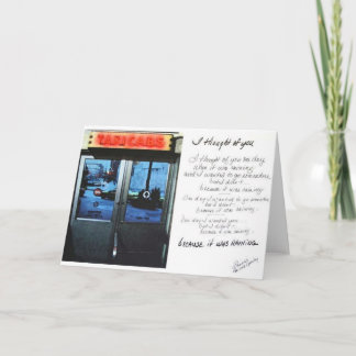 Omdat het regende kaart