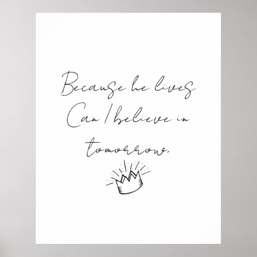 Omdat hij leeft poster (Voorkant)