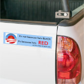 Omdat hij Red is Bumpersticker (Op Truck)