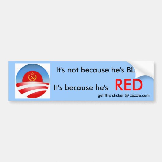Omdat hij Red is Bumpersticker (Voorkant)