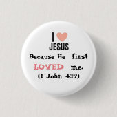 Omdat hij van me hield, Button (Voorkant)