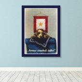 Omdat iemand het had canvas afdruk (Insitu (Houten vloer))
