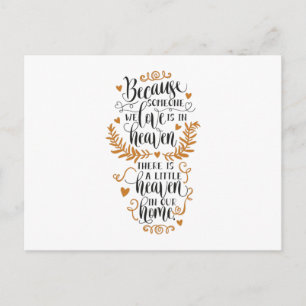 Omdat iemand van wie we houden in de hemel is briefkaart