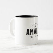 Omdat ik Amalia ben, is dat de reden waarom persoo Tweekleurige Koffiemok (Voorkant links)