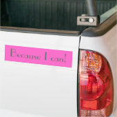 Omdat ik dat kan. bumpersticker (Op Truck)