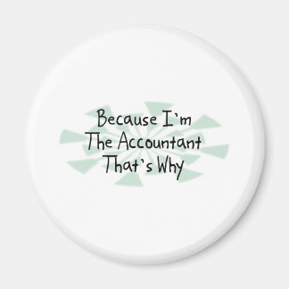 Omdat ik de accountant ben magneet