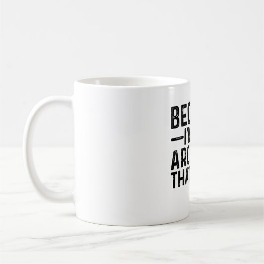 Omdat ik de archivaris ben, daarom koffiemok (Links)