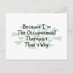 Omdat ik de beroepskerapist ben briefkaart