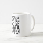 Omdat ik de Chief Data Officer ben Koffiemok (Voorkant rechts)
