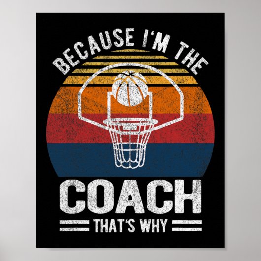 Omdat ik de coach ben van Bysketbyll Poster (Voorkant)