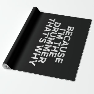 Omdat ik de drummer ben cadeaupapier