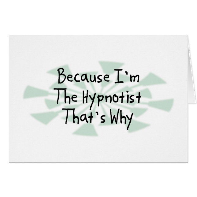 Omdat ik de Hypnotist ben (Voorkant Horizontaal)