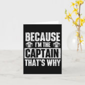 Omdat ik de kapitein ben, daarom - boot kaart (Gele Bloem)