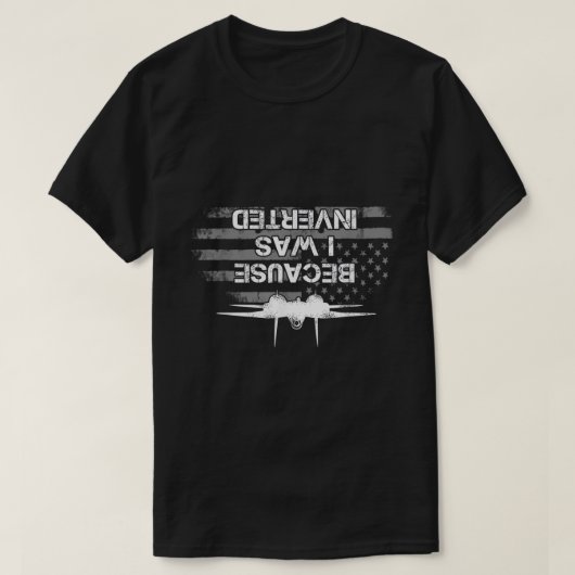 Omdat ik de Shirt marinier F-14 Fighter Jet was (Design voorkant)