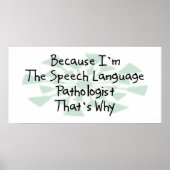 Omdat ik de Speech-Language Patholoog ben Poster (Voorkant)