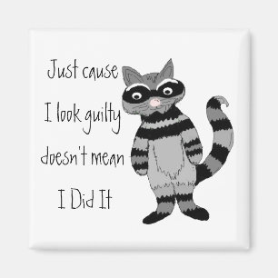 Omdat ik er schuldig uitzie.. magneet