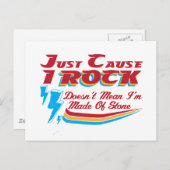 Omdat ik gek ben, betekent niet dat ik van Stone g Briefkaart (Voorkant / Achterkant)