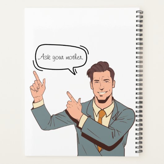 Omdat ik het zei - Grappige Retro Moeder Stijl Pla Planner (Achterkant)