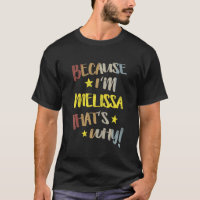 Omdat ik melissa dat waarom retro naam gi