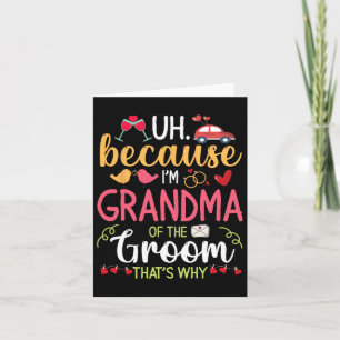 Omdat ik oma van de bruidegom ben, daarom is Hus Kaart