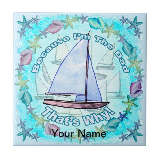 Omdat ik vader ben tegeltje (Voorkant)