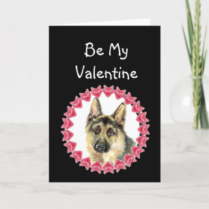 Omdat ik van je Hou Duitse Herders Valentijn Feestdagen Kaart