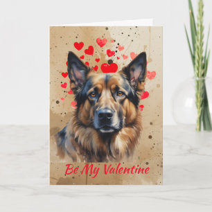 Omdat ik van je Hou Duitse Herders Valentijnsdag Feestdagen Kaart