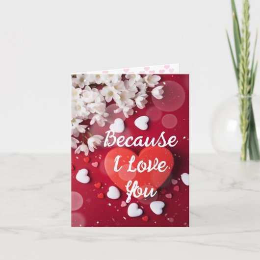 Omdat ik van je houd kaart (Voorkant)