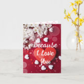 Omdat ik van je houd kaart (Gele Bloem)