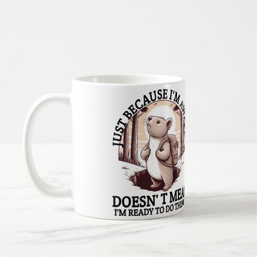 Omdat ik wakker ben betekent dat niet dat ik klaar koffiemok (Links)