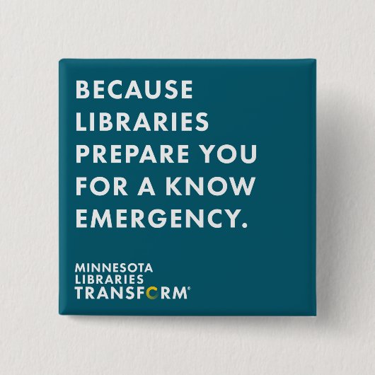 Omdat je Blauwgroen Button kent (Voorkant)