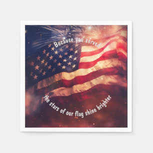 Omdat je diende servet